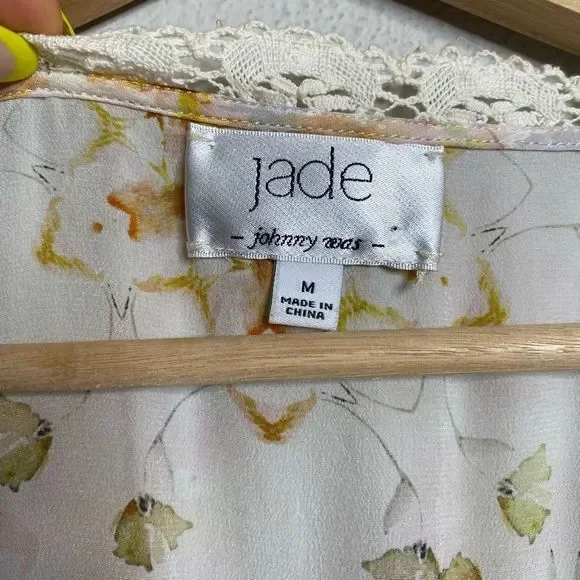 Johnny Was Floral Midi Dress in Blush Pink, Cream and Gold - Picture 6 of 9